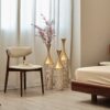 Floor Metal Vase Modern Style Decoration Home Woven Pattern Metal Vase 3 Piece Set Gorgeous Home Decoration Large Glazed Metal Vase - Champagne - Image 6