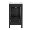 18" Bathroom Vanity With Sink, Soft Close Drawers, Door Organizer, Divider Drawer, Adjustable Foot Pads - Black - Image 16