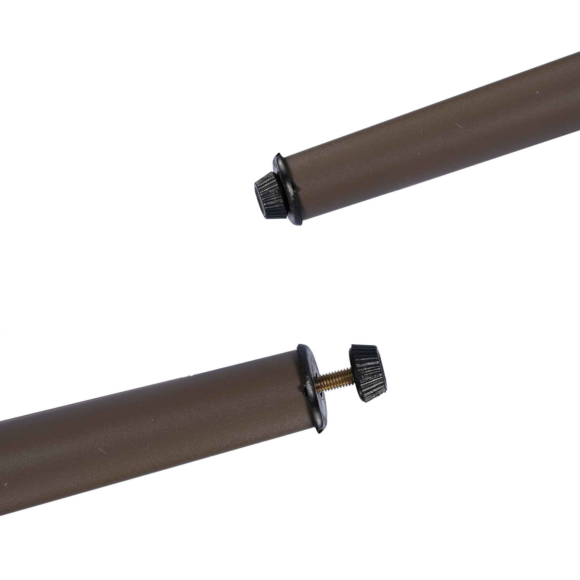 4 Piece Outdoor Patio Furniture Set, Metal Chairs With Woven Rope U Shaped Backrest, Outdoor Conversation Set With Thick Cushions And Coffee Table For Garden, Poolside, Balcony - Brown / Beige - Image 27