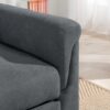 Hannah - Woven Convertible Armchair - Dark Gray - Image 2