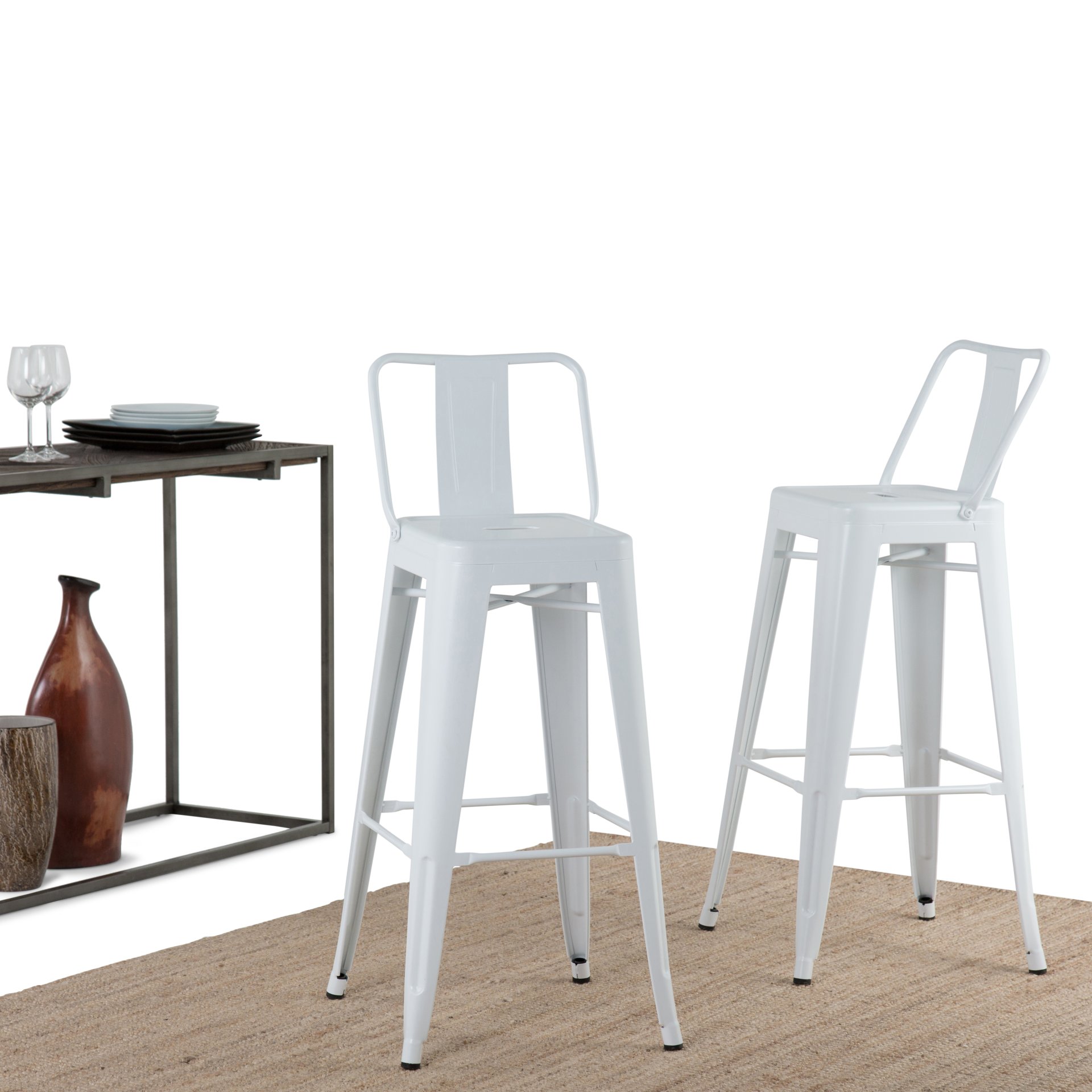 Rayne - Multifunctional Bar Stool (Set of 2) - White - Image 9