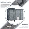 Softside Luggage Expandable 3 Piece Set Suitcase Upright Spinner Softshell Lightweight Luggage Travel Set - Dark Blue - Image 3