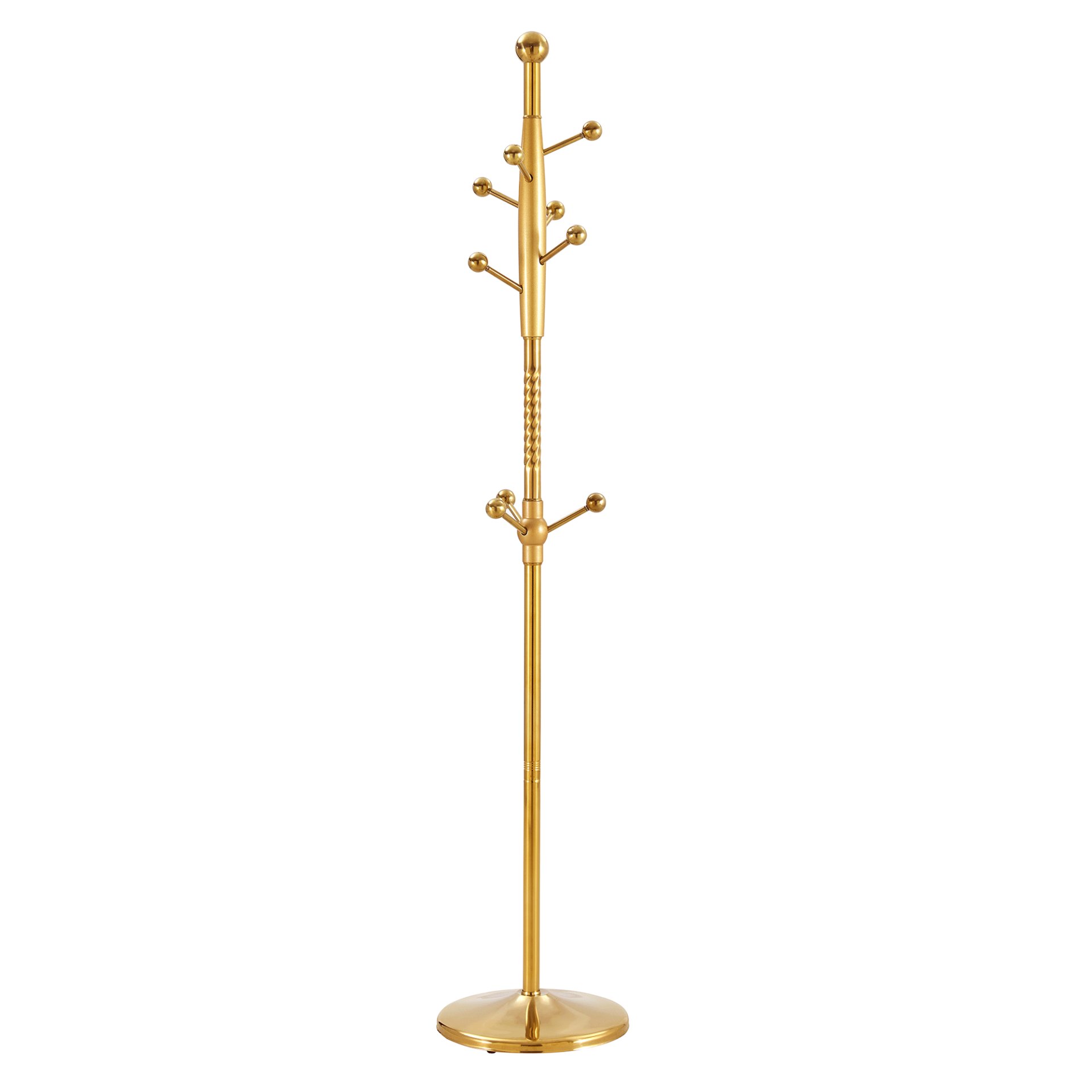 Modern Stainless Steel Spray Painted Hanger With Reinforcement 72" Raised Design Optional - Gold - Image 12