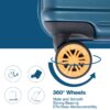 Carry On Luggage Airline Approved Carry On Suitcase With Tsa Approved Carry On Luggage With Wheels Carry On Bag Hard Shell Suitcases - Blue - Image 10