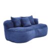 Bean Bag Sofa Lazy Sofa Durable Comfort Lounger High Back Chair For Adults And Kids, Indoor & Outdoor - Navy - Image 18