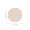 Curve - Round Rug - Beige - Image 6