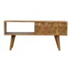 Pineapple Carve Sliding Media Unit - Oak - Image 11