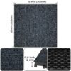 Diy Module Interlocking Decking Carpet Tiles For Patio, Porch, Poolside, Balcony, Backyard Polypropylene - Gray - Image 3