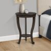 Accent End Table, 2 Tier, Traditional - Walnut - Image 5