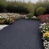 Stone Style Patio Deck Tiles Diy - Module Interlocking Decking Tiles Polypropylene 12" - Dark Gray - Image 5