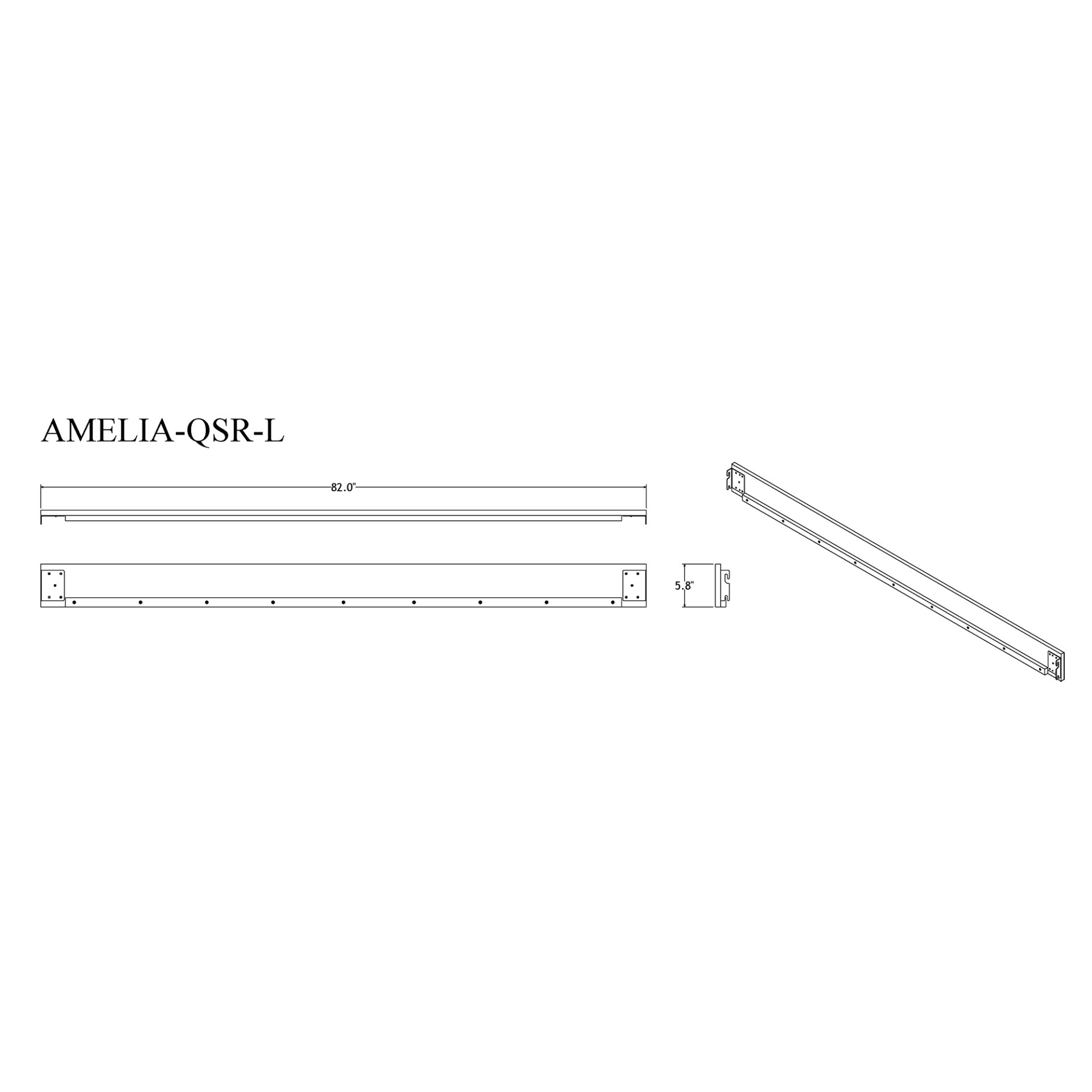 Adelaide - Queen Bed With LED - Black - Image 8