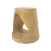 Mgo Hollow Side Table With Wood - Like Texture - Natural - Image 7