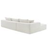 Modular Sectional Living Room Sofa Set, Modern Minimalist Style Couch, Upholstered Sleeper Sofa Salon, 2 Piece Free Combination, L-Shape - Cream - Image 5