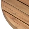 Coffee Table Durable Solid Acacia Wood - Natural Wood / Brown - Image 7