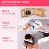 Massage Table Portable Massage Bed Lash Bed With Carrying Case Spa Table Height Adjustable, Salon Bed Face Cradle Bed - Cream - Image 5