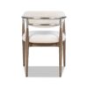 Artemis - Mixed Material Upholstered Dining Arm Chair - Warm White - Image 13