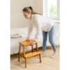 2 Step Stool, Indoor / Outdoor Use - Acacia Wood - Image 2