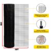 Vinyl Coated Hardware Cloth, 21 Gauge, Galvanized Steel, For Poultry Netting And Chicken Coop - Black - Image 3