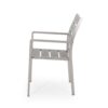 Dreamlan - Outdoor Aluminum Dining Chair With Faux Wood Seat (Set of 2) - Gray / Silver - Image 7
