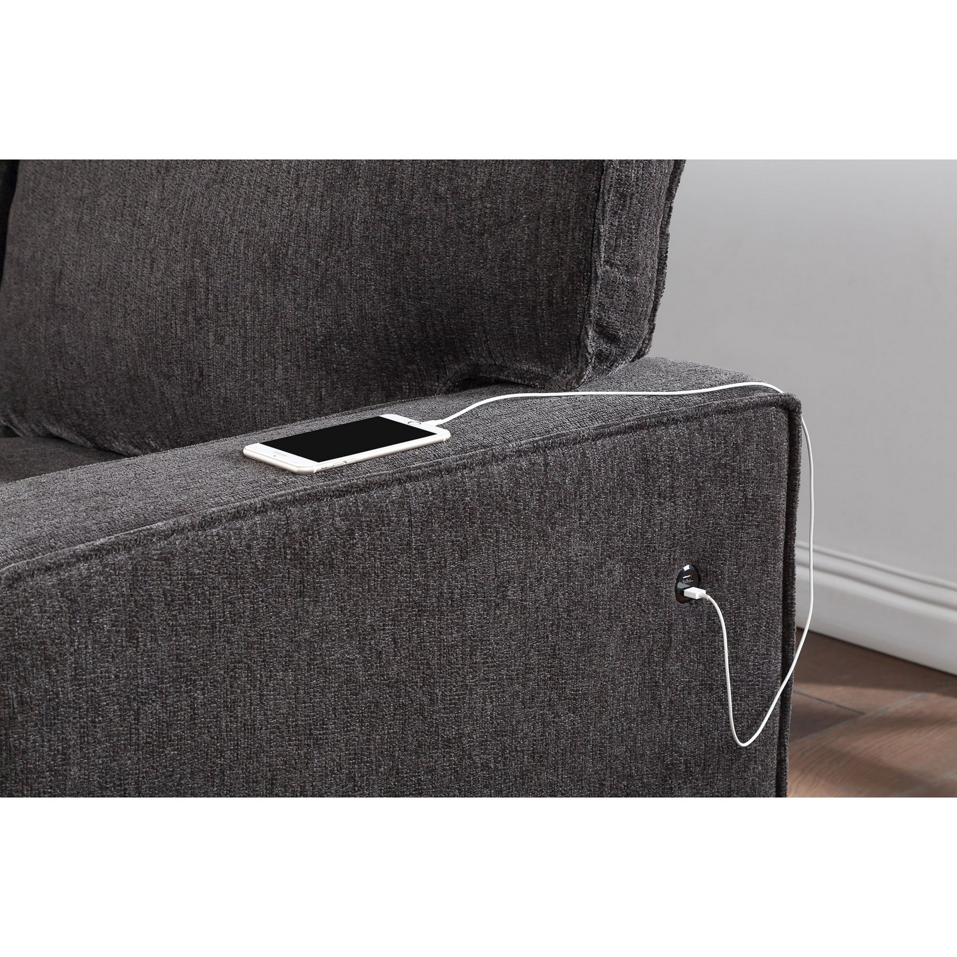 Territory - Pull Out Sofa Bed - Dark Gray - Image 11