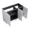 Contemporary Freestanding Bathroom Vanity With Resin Sink & Soft Close Cabinet Doors - White - Image 17