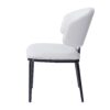 5 Pieces Modern And Metal Dining Set - White / Black / Walnut - Image 14