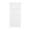 Hollow Pattern 2 Door 3 Drawer Wardrobe, The Collision Of Wood Color, Suitable For Bedrooms And Dressing Rooms - White - Image 11