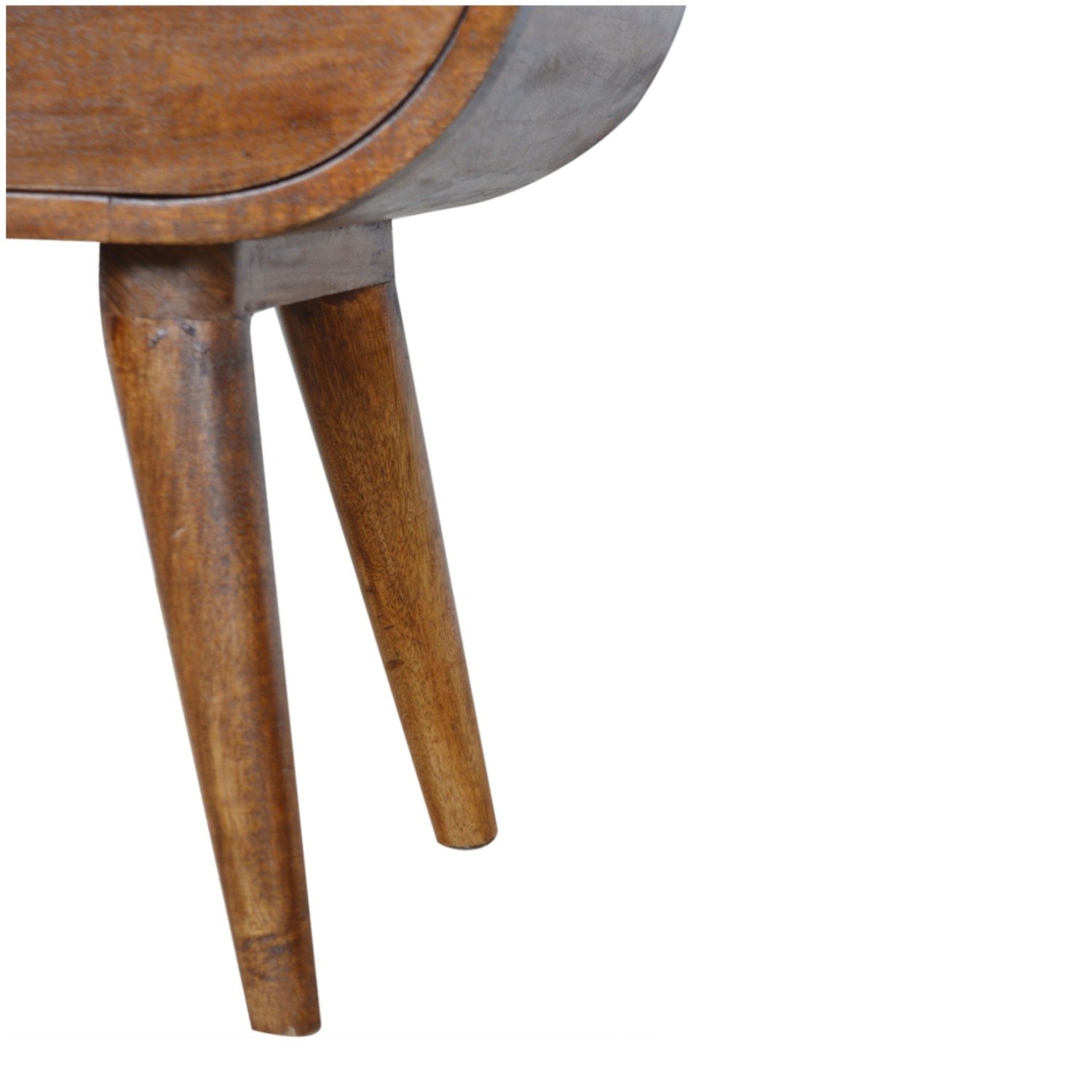 Circular Open Bedside Table - Chestnut - Image 20
