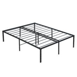 Full Size Bed Frame With Quiet Support - Black