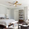 Modern Ceiling Fan With 22W LED Light And Remote Control 5 ABS Blades For Living Room - White - Image 6
