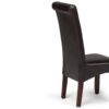 Cosmopolitan - Deluxe Tufted Parson Chair (Set of 2) - Tanners Brown - Image 4