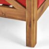 Brava - Modern Club Chair With Water Resistant Cushions - Red - Image 12