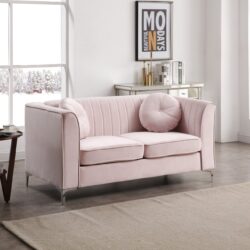 Delray - Loveseat - Pink