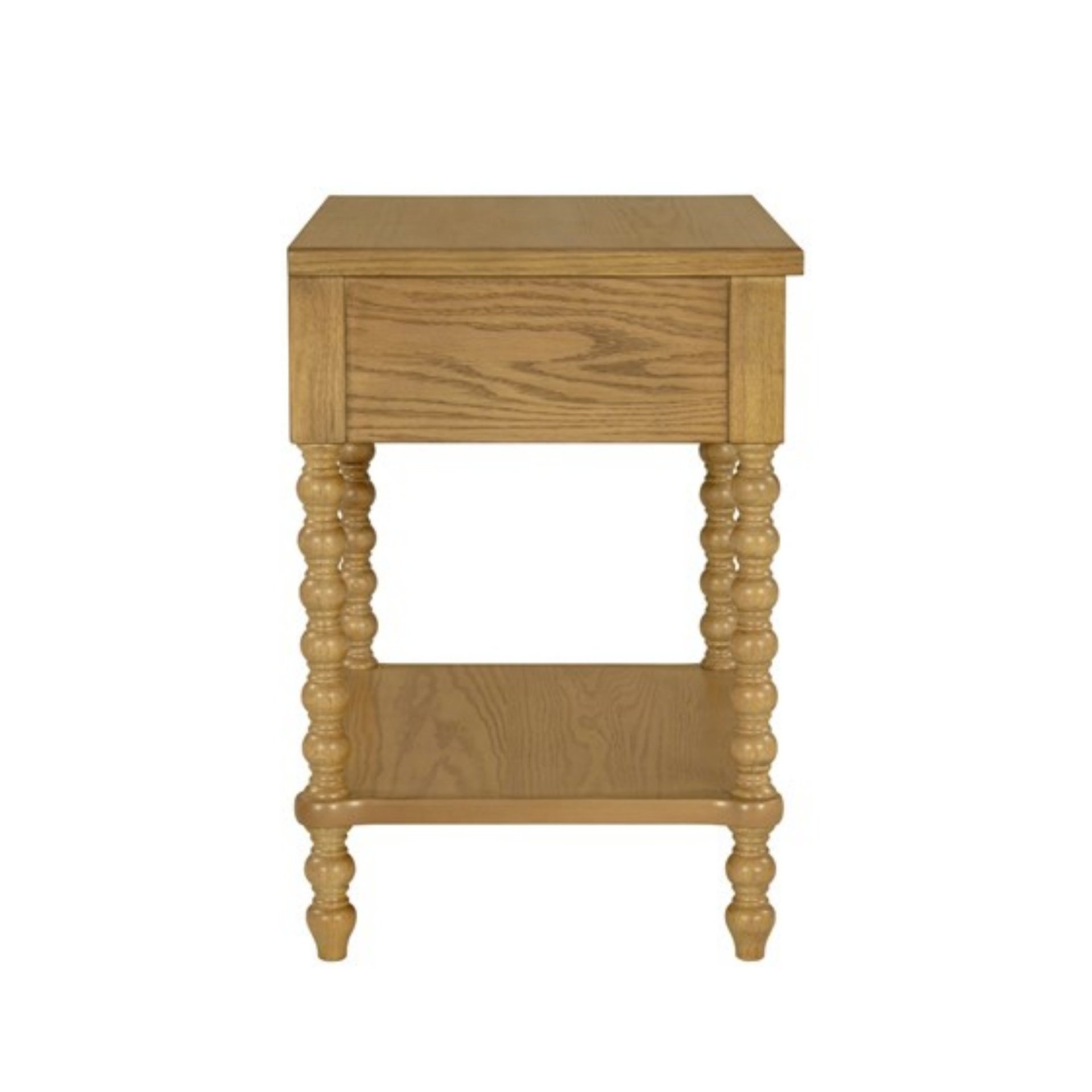 Traditional Nightstand With 2 Drawers - Natural - Image 10