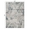 Geometrix - 5'3" X 7'3" Area Rug & Geometric, 3D Effect - Ivory / Gray - Image 6