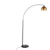 March - Contemporary Floor Lamp - Black / Antique Brass - Image 5