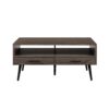 Contemporary 2 Drawer Low Coffee Table - Slate Gray - Image 2