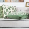 Dora - Vintage Vine Pillow Cover With Matching Back - Green - Image 11