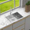 27" Undermount Kitchen Sink 16 Gauge 10" Deep Single Bowl - Brushed Nickel - Image 2