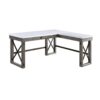 Talmar - Marble Top Weathered Writing Desk With Lift Top - Gray - Image 4