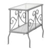 Accent Table, Side Traditional - Silver - Image 7