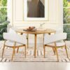 Mirah - Modern Open Barrel Dining Chair - Eggshell White - Image 11