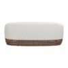 Willow - Upholstered Woven Patio Deep Seating Sofa, Wicker Frame - Wheat Beige / Golden Brown - Image 5