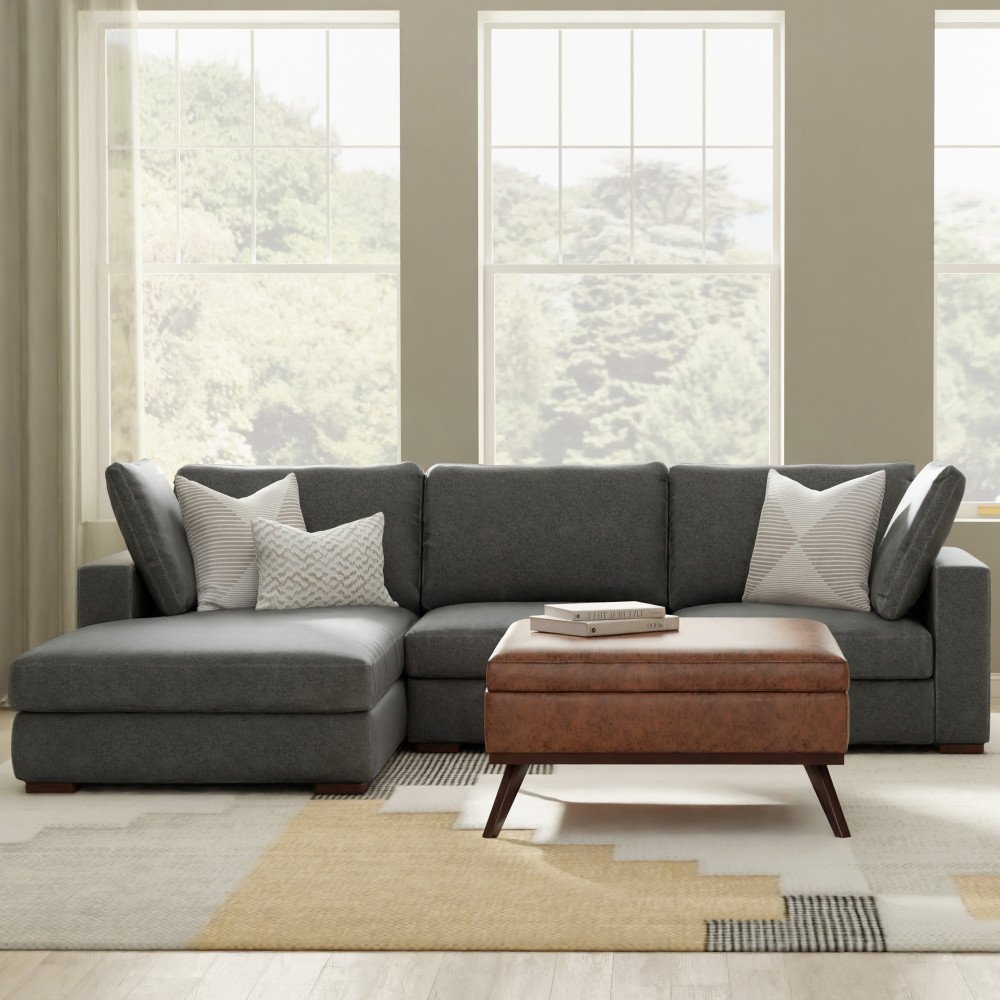 Charlie - Deep Seater Left Sectional Sofa - Gray - Image 18