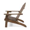 Aurascape - Outdoor Acacia Wood Foldable Adirondack Chair - Dark Brown - Image 6