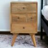 Nordic Style 4 Drawer Multi Nightstand - Oak - Image 12