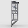 Large Walk In Outdoor Catio For Cats With Roof And 3 Access Doors - Gray - Image 12