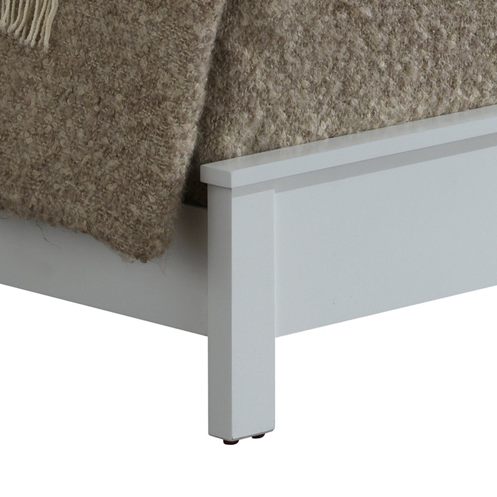 Twin Elegant Transitional Bed For Comfort - White - Image 6