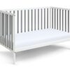 Deux - Remi 3 In 1 Convertible Island Crib - White / Gray - Image 5