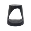Mgo Hollow Side Table With Wood Like Texture, Durable And Weather Resistant - Black - Image 5